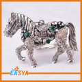 Anéis de strass cavalo forma chaveiro barato chaveiro presentes em massa