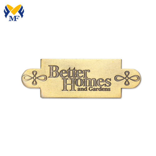 Custom Brand Small Metal Logo Tags For Handbags