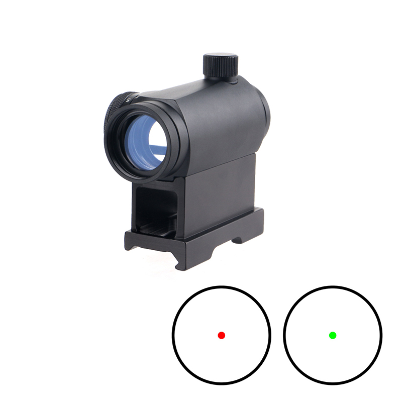 T1 1X24 Red/Green Dot Sight with High/Low Mount