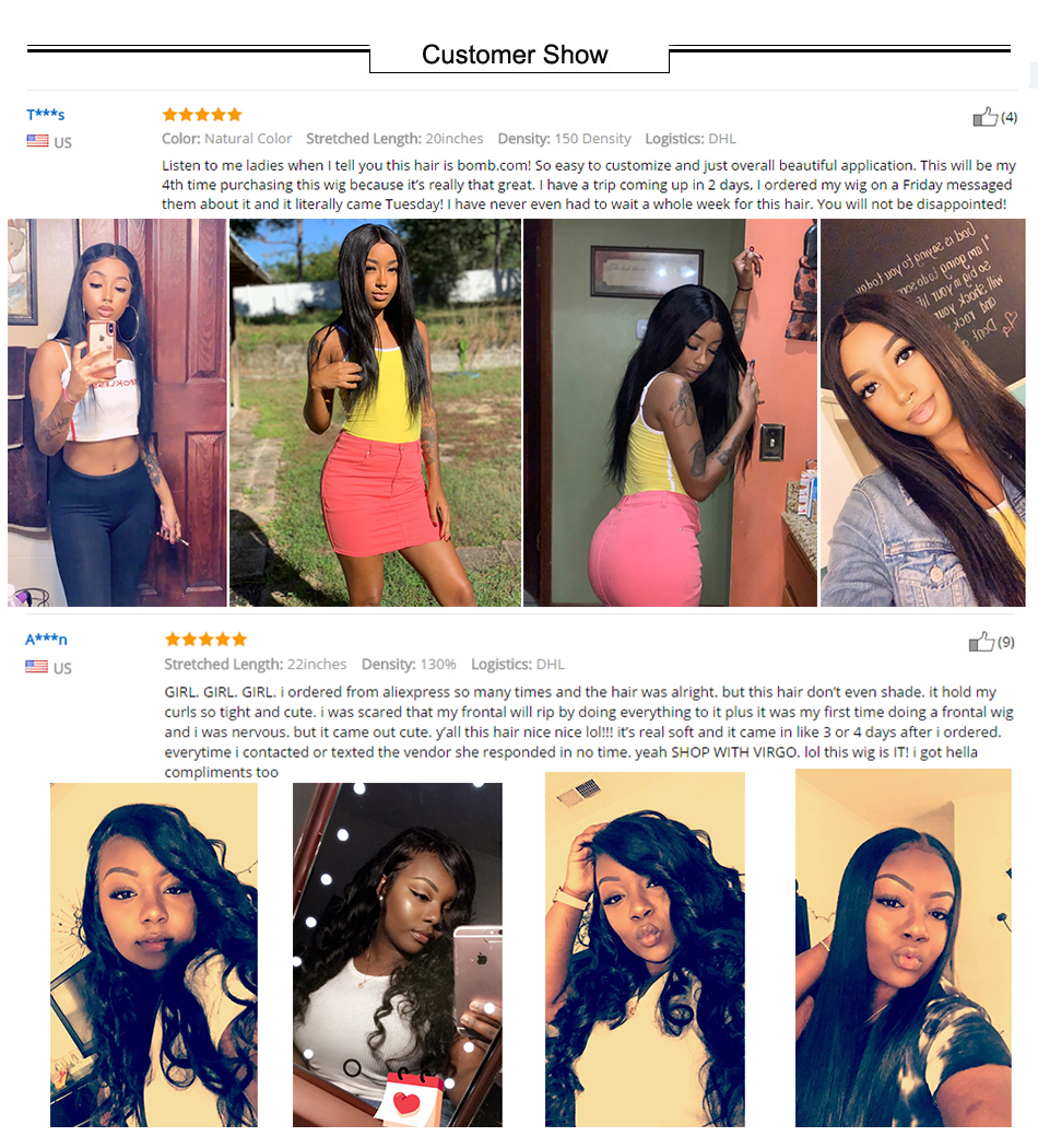 Straight Lace Front Human Hair Wigs For Women 13X4 Lace Frontal Wigs Human Hair Malaysian Straight Lace Closure Wig