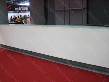 modified acrylic solid surface reception desk