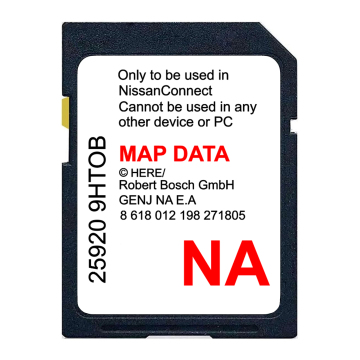 Navigation GPS Map Data for Nissan Connect SD Card 9HT0B NAVTEQ North America US Canada 2024/2023/2022