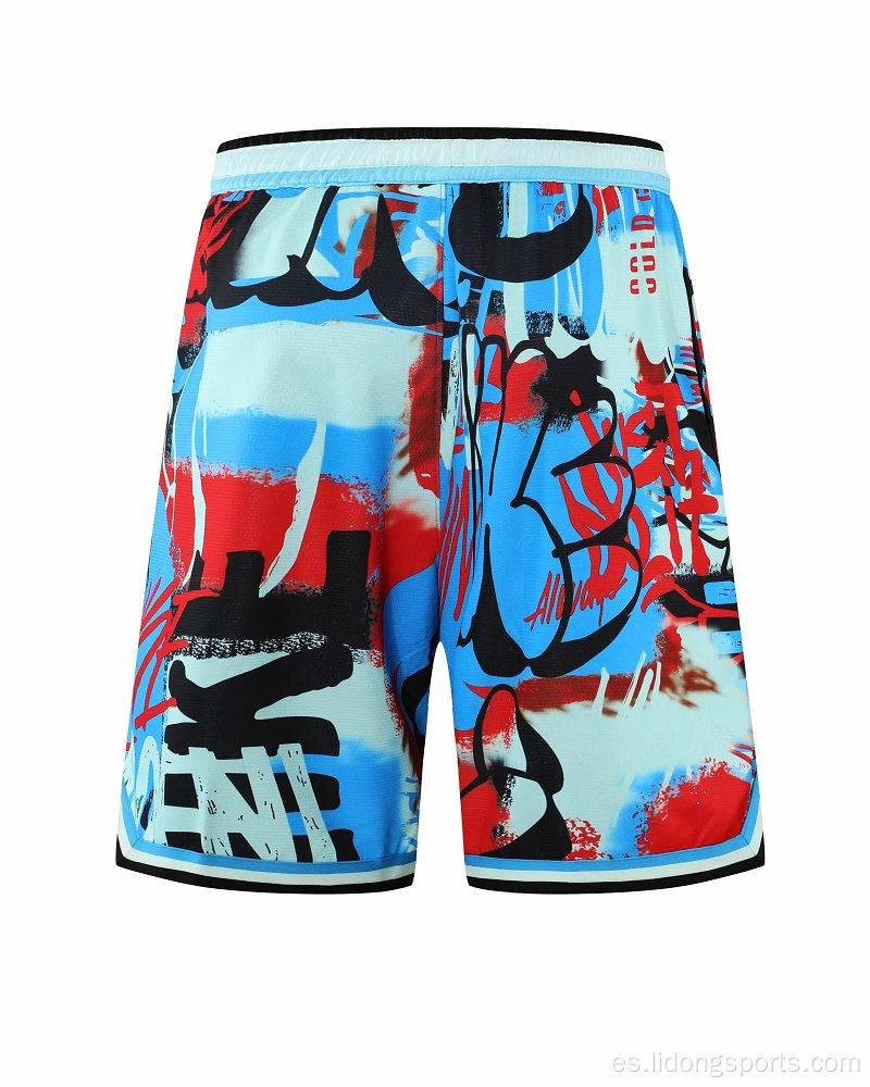 Pantalones cortos de baloncesto masculino para hombres cortos deportivos de verano