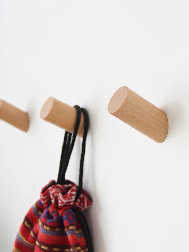 gancho de pared de madera wood wall hook