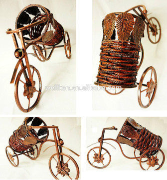 Iron rattan wine bottle holders,rattan wine bottle holders