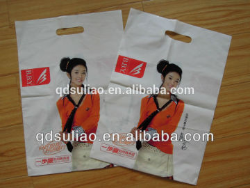 Nice printing die cut handle package bags