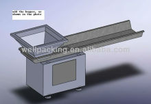 horizontal conveyor with hopper