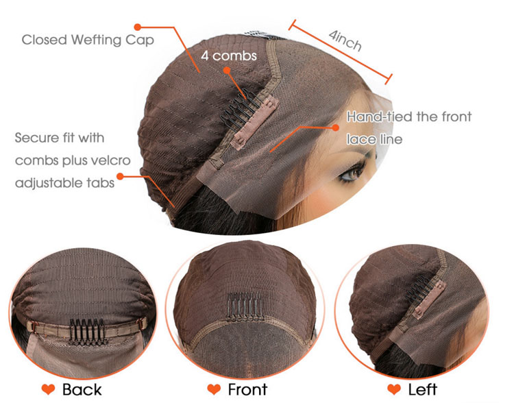Short Wavy Bob Wig Lace Front Human Hair Wigs 150% Density Pre Plucked Middle Part Short Human Hair Bob Wig Brazilian Remy