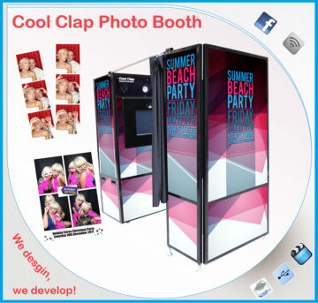 Coin operator self-service Photo booth machines for weeding,party,rent