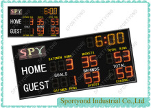 Cricket digital match scoreboard and Australian football led electronic scoreboards