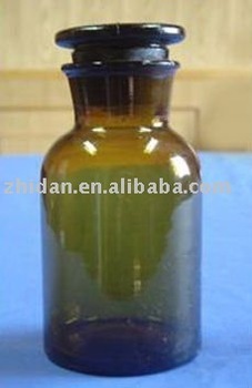 Reagent Bottle amber glass wide mouth glassware