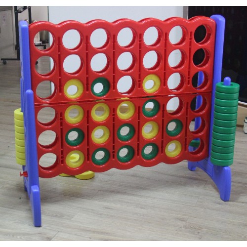 Giant BPA-free 4-In-A-Row Premium Plastic Game Set with Carry Bag