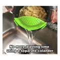 Silicone Clip-On Strain Strainer kitchen Food Strainers