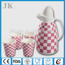 Mosic eramic mug set with ceramic kettle