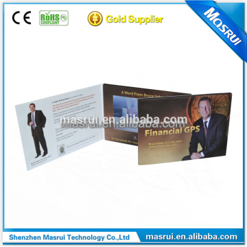 HD 10.1 inch screen Financial group Video Postcard/ Video Mailer/ LCD Video Brochure Card