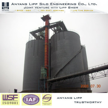 Harbor Cement Transfer Station Discharge Silo Ship Loading