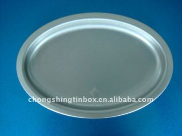 Plain metal tin tray, tin plate