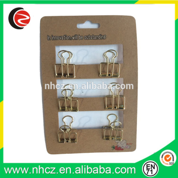 19MM Gold Binder Clips Set