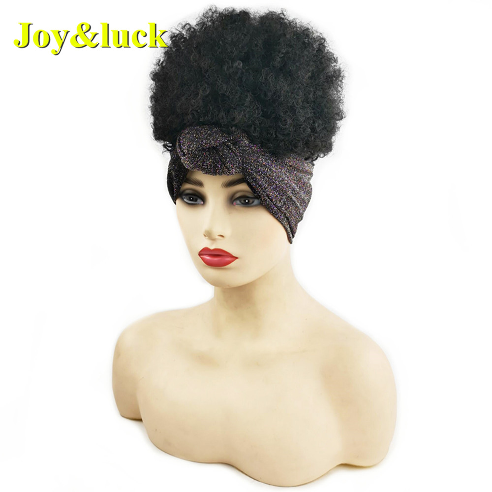 Scarf Wig African Head Band Wholesale Prices Hairband Hairstyle Colorful Short Headband Wig for Black Women Synthetic Hair Wigs