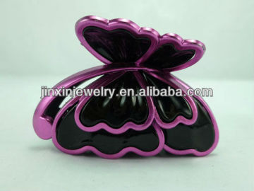 Yiwu Wholesale Flower Pattern Plastic Barrette For Woman