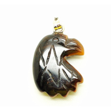 Tête d&#39;aigle Shape Yellow Tiger eye pendentif