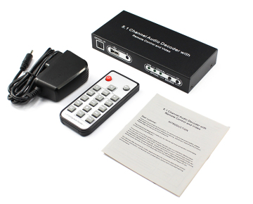 Digital to Analog 5.1 channel audio converter with USB