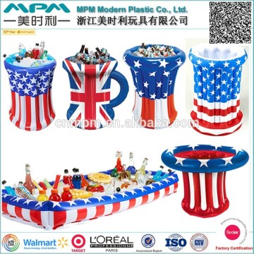 Promotional inflatable salad bar and buffet cooler, inflatable ice bucket, inflatable beer cooler