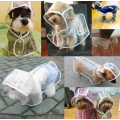 Transparenter Haustierhund-Regenmantel