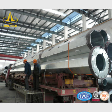 FT Q460 Material Hot Dip Galvanized Steel Pole