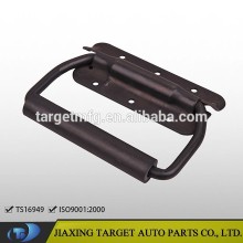 Spring handle latch with rubber/military case handle
