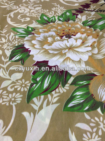 2014 XY 131 100% polyester burshed pinted fabric