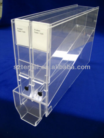 double chambered acrylic cereal dispenser