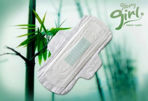 Amostra grátis pad Menstrual com fibra de bambu