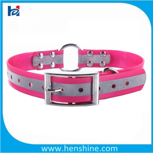 Reflective strap TPU coated nylon webbing dog collar