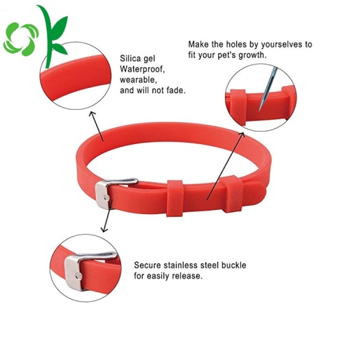 Collier souple pour chien, collier en silicone pour animal de compagnie