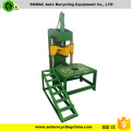 Recycling used scrap car hydraulic tire cutter machinery