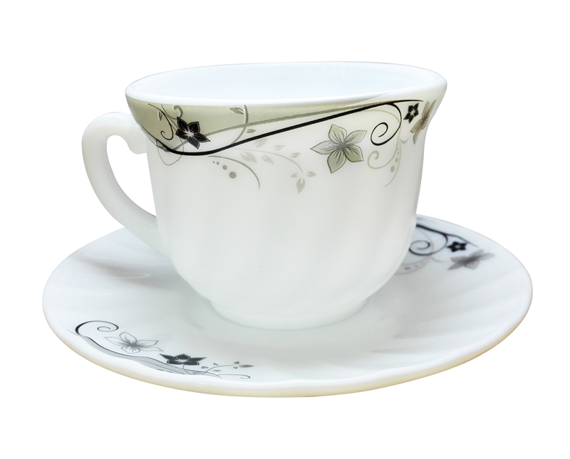 Tasse à café en porcelaine de jade blanche