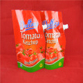 custom plastic packaging spout-pouch for tomato ketchup