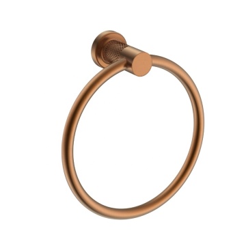 Brushed Rose Gold Bathroom Luxury Hardware Accessories - Towel Ring Holder