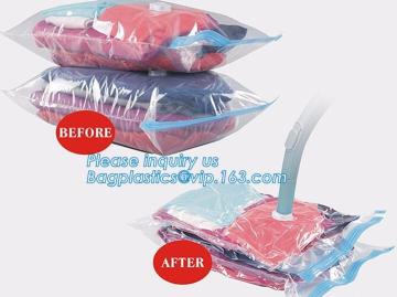 clothing vacuum seal storage bag, Vacuum storage bag for bedding and clothes, home storage organization