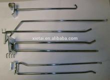 XT-062 chrome plated Wire display hook /display slatwall hook /saltwall hook