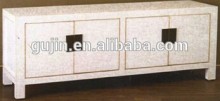 Comtemporary Chiense white lower buffet cabinet