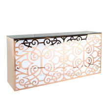 Luxury Gold High Top Bar Designs Counter Outdoor Party Cocktail Tables for Events