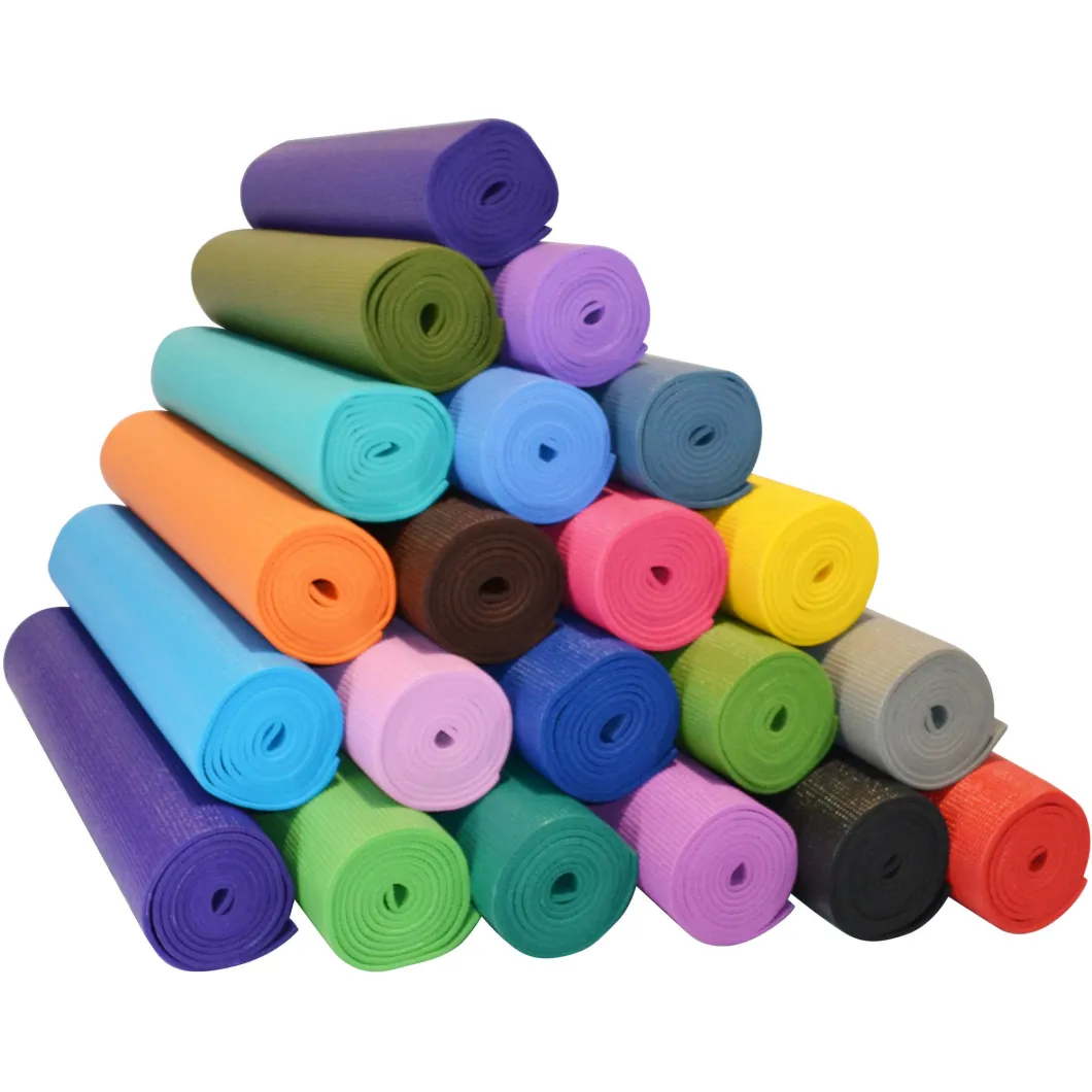 PVC Yoga Mat Wholesale Custom Printed Eco Friendly Non-Slip TPE Premium Quality Yoga Mat Pilates & Fitness Mat