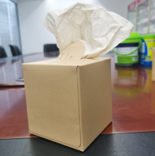 Ultra Soft Bamboo Lotion Facial Tissue Cube Box