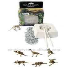 Sml.plastic Dinosaur,6 assorted excavation toy