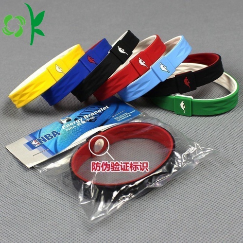 Universal Debossed Balance Silicone Wristbands for Women