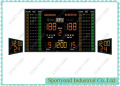 Tableau de bord électronique de basket-ball avec horloge de tir et affichage du temps de jeu