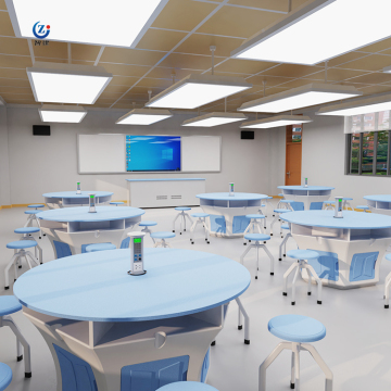 Hexagonal Lab Bench for High School Physics and Chemistry Labs