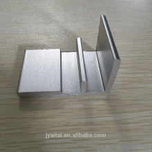 sandblasting anodizing shining silvery aluminium profile